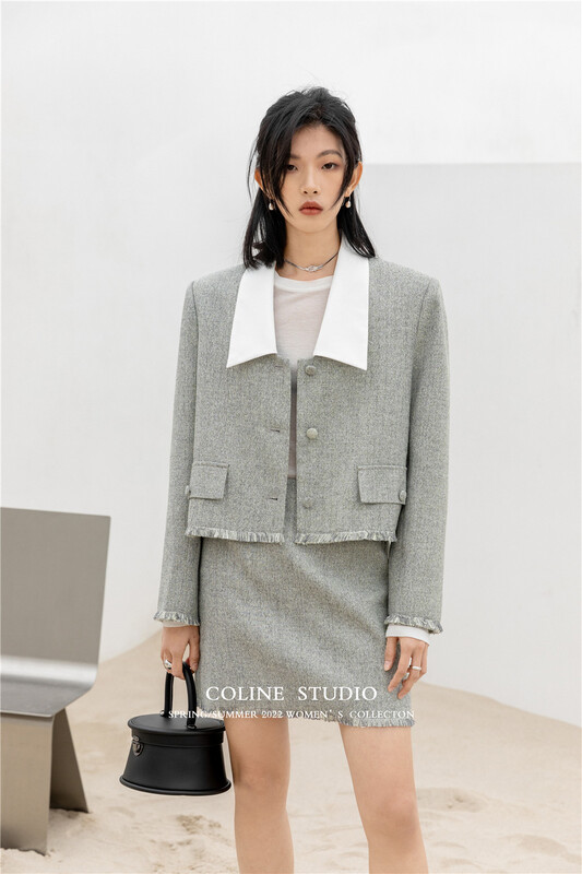 New year in early spring! [Coline] Korean version of the skirt with rough edges wrapped around the buttocks and showing thin half body (only selling half body skirt) c20066# hyy