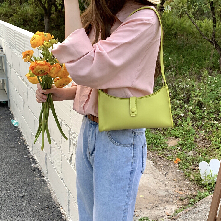 [Mi he] Korean soft leather casual one shoulder messenger bag a88# lwy