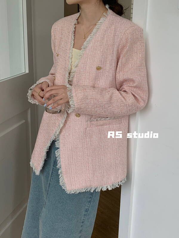 goods in stock! New year in early spring! [RS] small fragrance loose and versatile short coat dh1020# XYY