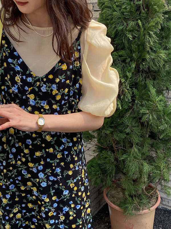 New in early summer! [C for her] Korean sling floral dress 5121# XJ