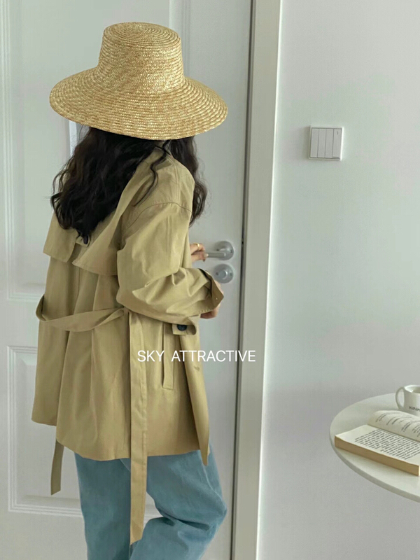 [sky] ins design medium length windbreaker (with belt) 67603# HBx