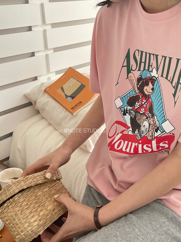 原價43.99! 【NOTE】韓版ins卡通印花短袖T恤  22155#  HBX