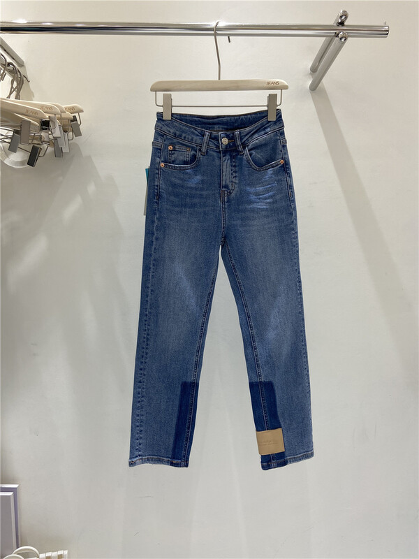 [aepjeans] Korean version straight leg skinny LABEL JEANS 35207# CLS