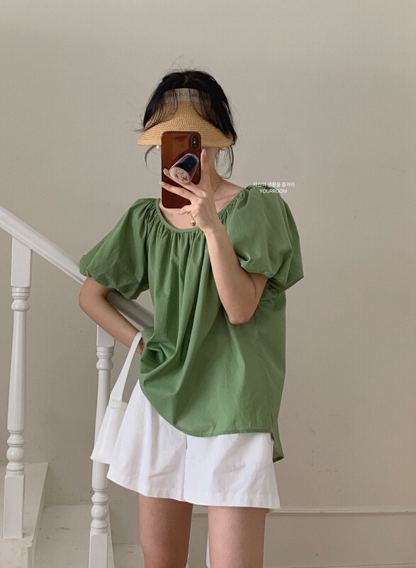 [your room] Korean loose one neck shirt 838# cqw