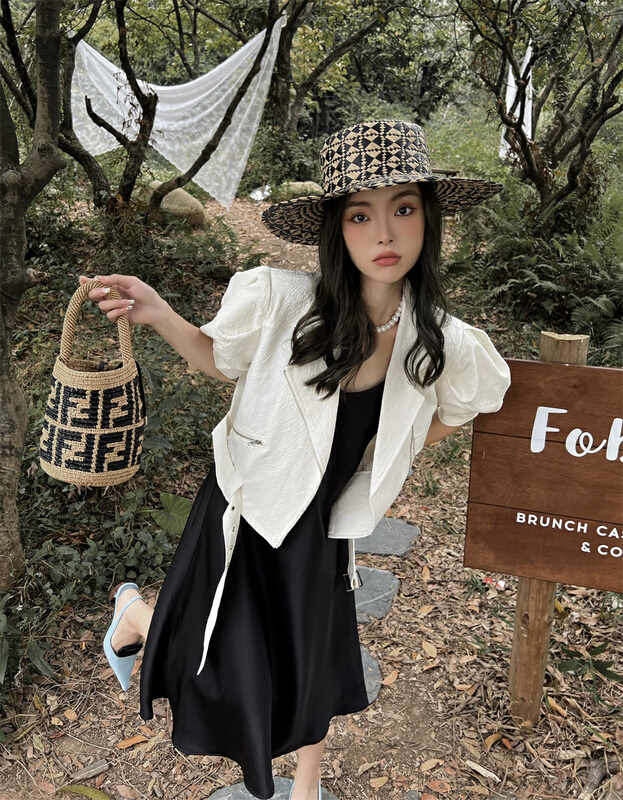 New in early summer! [CB] niche design solid color zipper jacket 9568# JJ