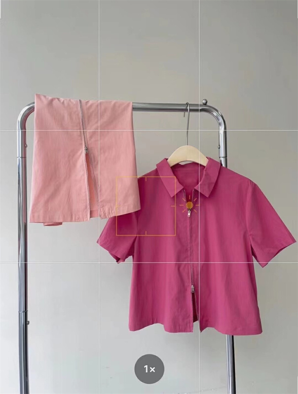 [miss LAN] Korean double zipper versatile shirt 10111# XJ