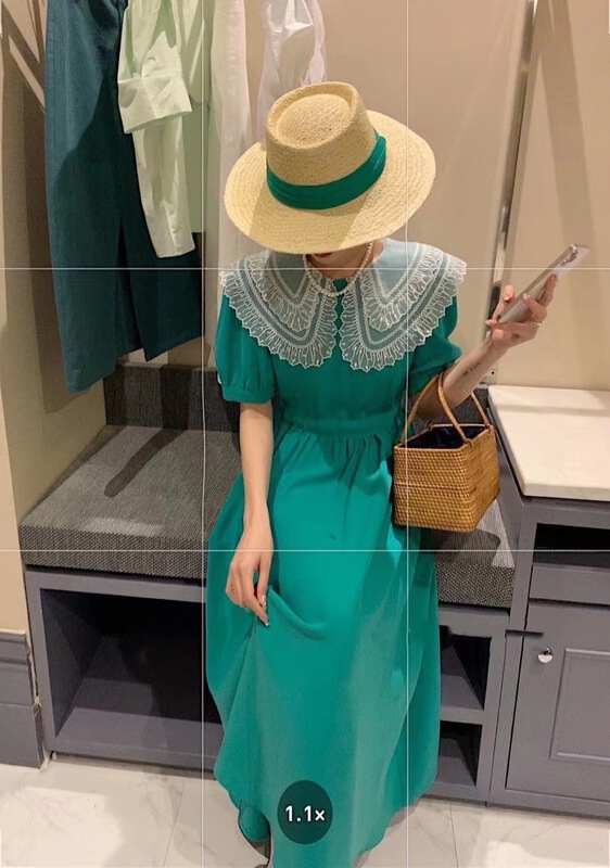 [sunny] Korean style doll neck dress 1929# hjy