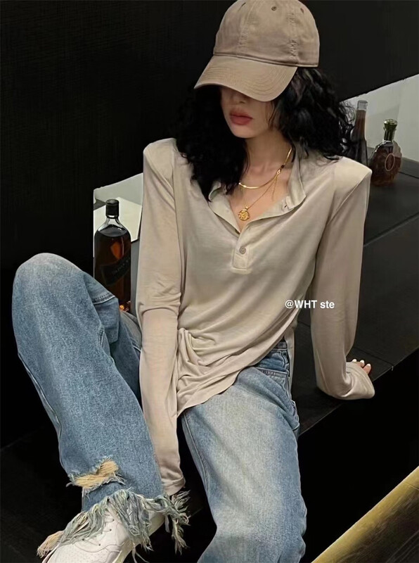 [wht] summer thin shoulder pad sunscreen shirt ys1-4107# WTT