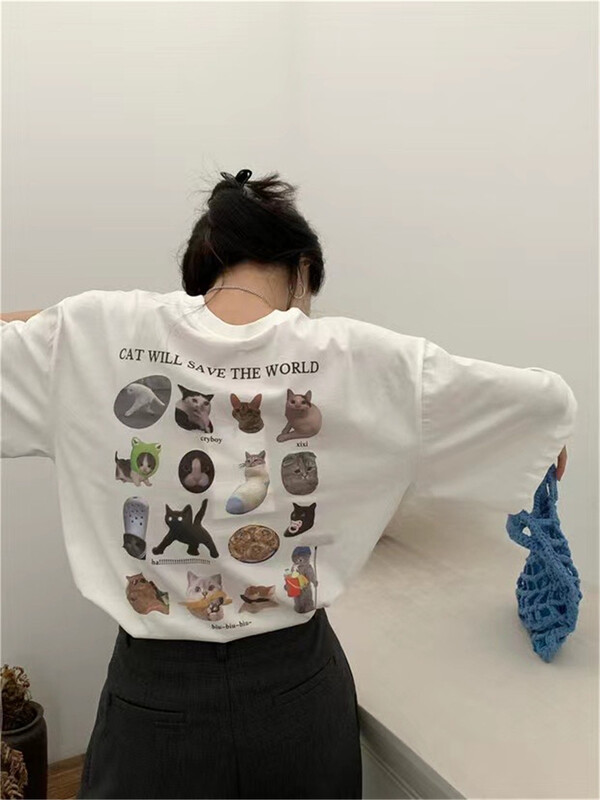 [UNC be] Korean loose print short sleeve T-shirt 2092# XYY