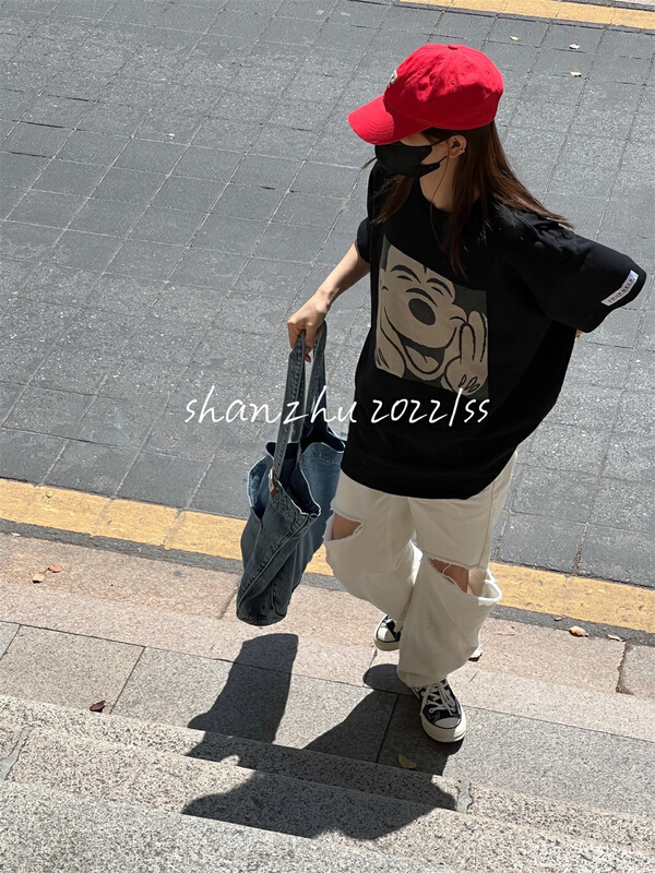 New in early summer! [Shanzhu] simple round neck loose short sleeve T-shirt 208# XYY