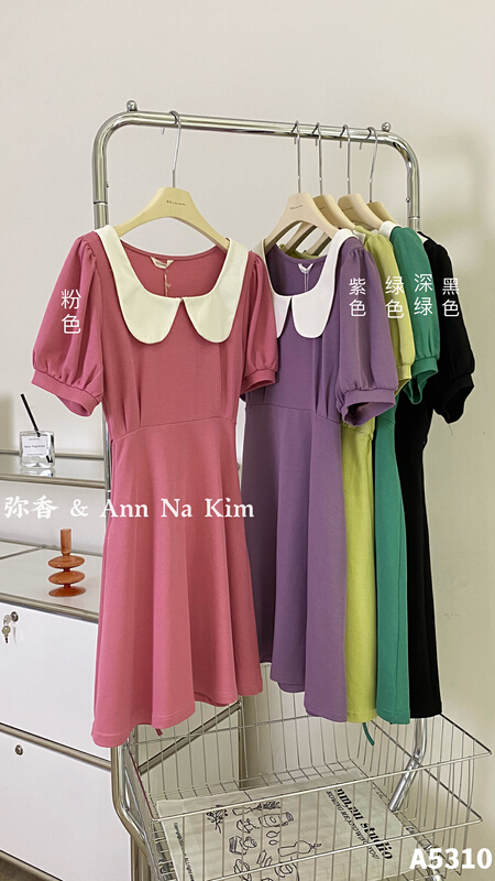 [Mi Xiang] girlfriends' girls' cotton short dress (with waist rope) 5310# hjy