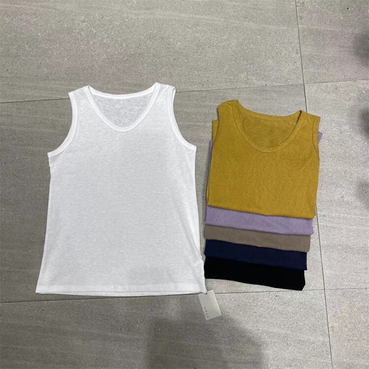 New in early summer! [self] Korean versatile solid color vest / sling 7080# zyh
