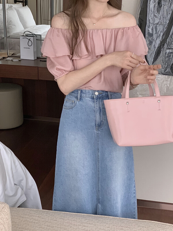 [T.G] gentle style off shoulder shirt 17332# cqw