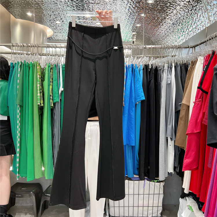 [Anan] micro horn straight tube slim casual pants 3233# XYJ