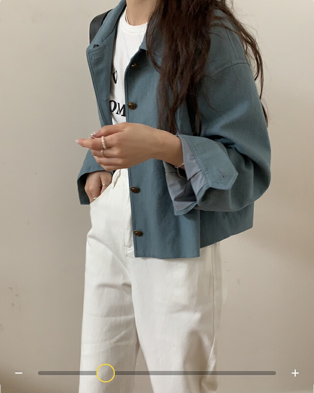 New year in early spring! [bluepops] simple casual single breasted jacket a2212# zxl