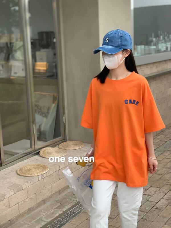 [one seven] Korean loose and versatile short sleeve T-shirt 5050# XYY