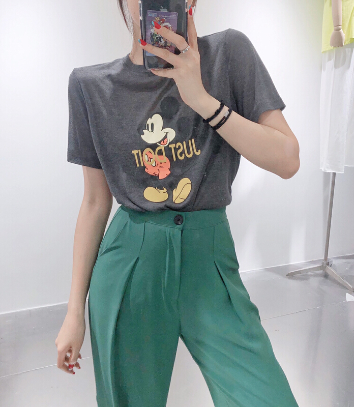 [Xi Xi] cartoon printing comfortable round neck short sleeve T-shirt ys-550# ozq