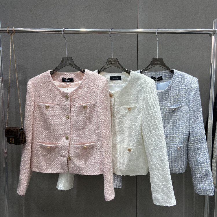 [retain] dark pocket versatile small fragrance short coat 217447# jhy
