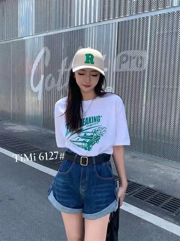 New in early summer! [TIMI] fashionable, personalized, versatile, slim denim shorts (without belt) ys1-t6127# LSW