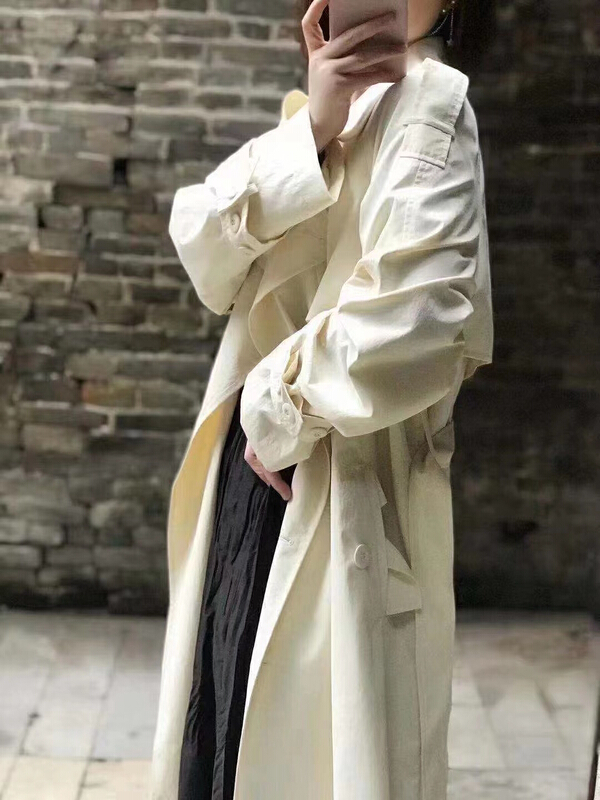 New year in early spring! [Wuyi] Korean original single temperament windbreaker (with belt) wy900234# Cl