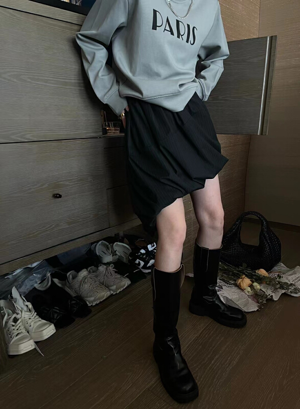 New year in early spring! [jvv sister] elastic waist dark flower bud skirt 2976# zxl