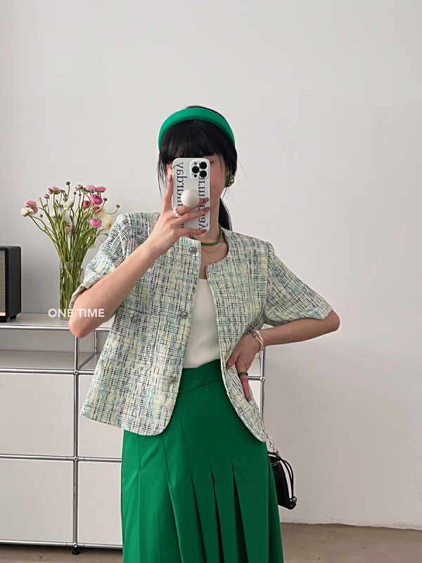 Original price 122.95! [one time] small fragrance temperament versatile short coat xw5008# CLS
