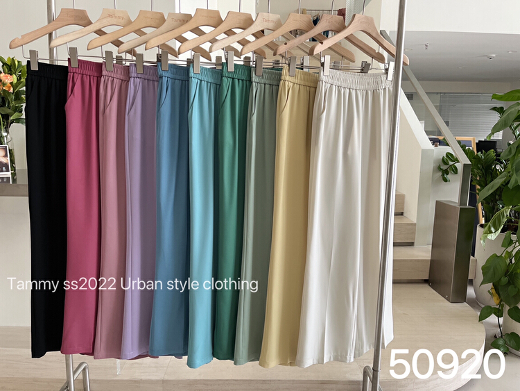 [Tammy] simple, super thin and versatile urban style trousers 50920# L