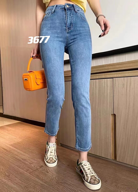 [M +] slim foreign style smoke tube jeans m3677# CLS