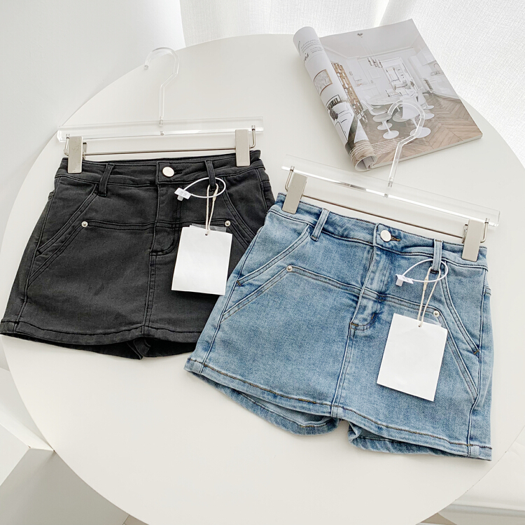[kakajia] high waist design sense of niche denim skirt 9112# ozq