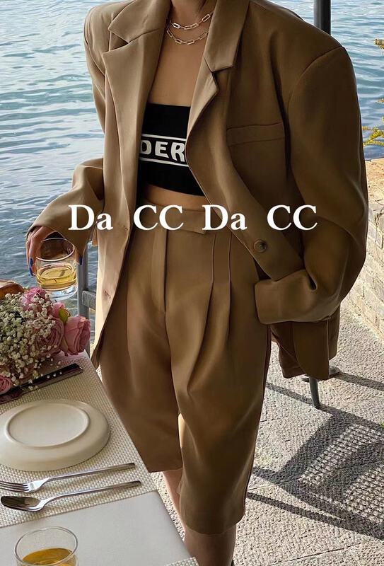 New in early spring! "DA CC" temperament Joker suit comfortable wide leg casual pants suit 9316# ZXL