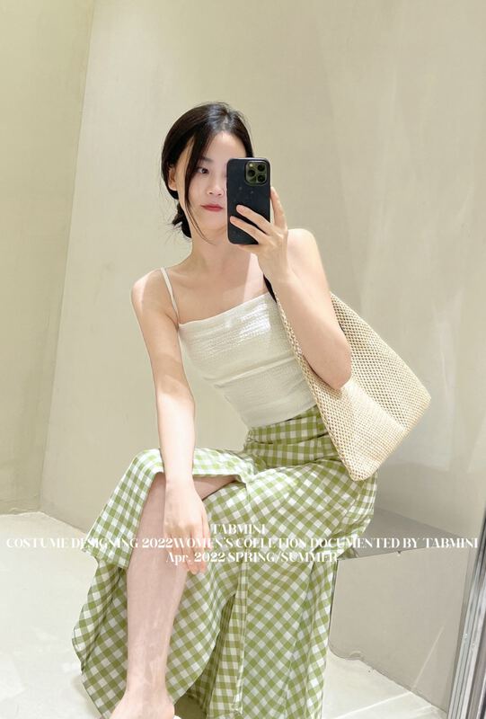 [tabmini] simple and versatile solid color vest / sling x19117# WPL