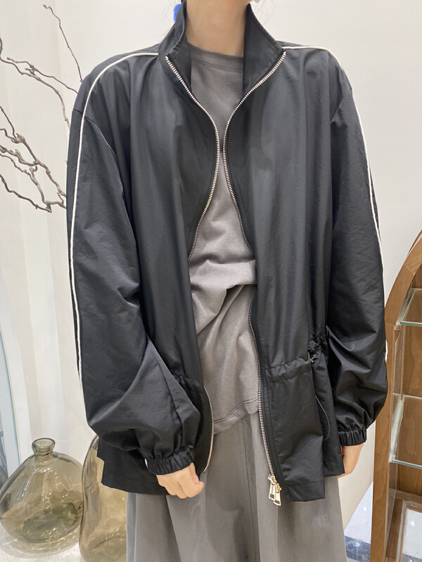 New year in early spring! [Bu class] design sense versatile waist retractable zipper jacket s135527# zxl