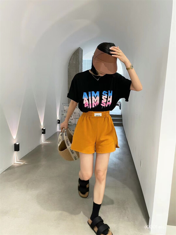 【XXXX ECT.】 Simple sporty design label casual shorts 5x029# CLS