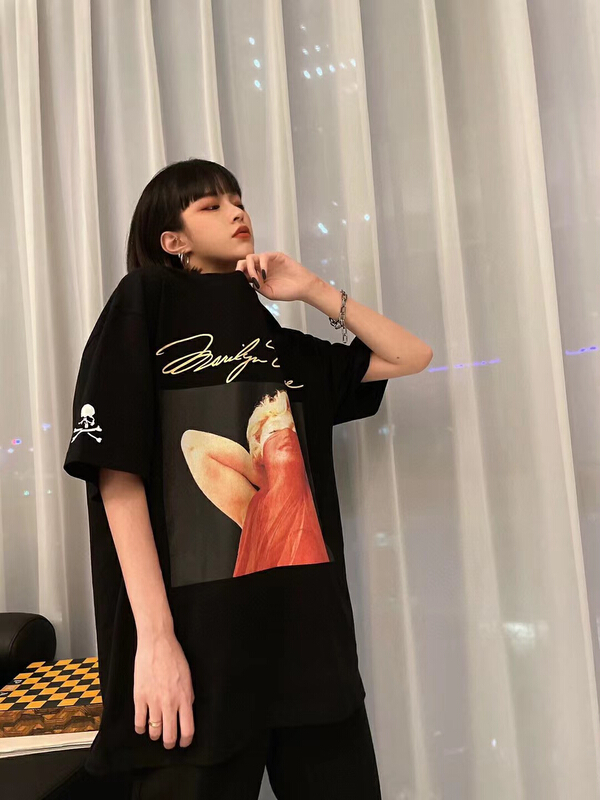 New in early summer! [Nancy] cool girl versatile loose short sleeve T-shirt 8980# WPL