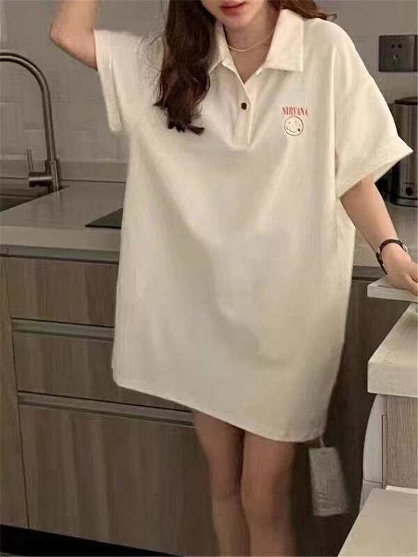 [OIT] Korean casual front and back Printed Dress 9108# HBx