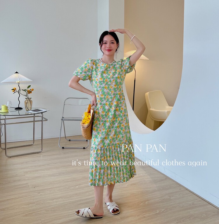 [Panpan] embossed elegant dress 8331# cqw
