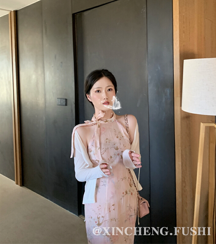 New in early summer! [Xinsheng] retro temperament, thin, medium length cheongsam 6470# PCZ