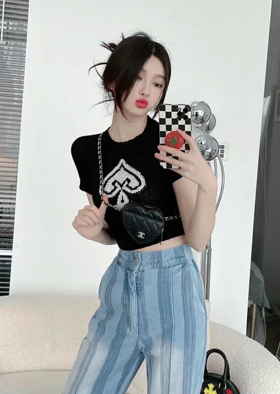 [MS studio] fashion round neck Vintage shirt 06285# PCZ