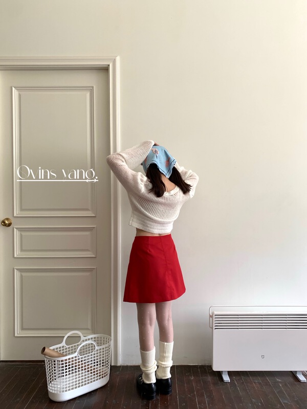 [ovinsyang] simple and versatile candy A-line skirt 8603# WTT