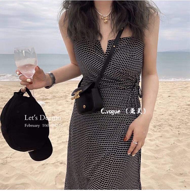 現貨!初夏上新!【C.VOGUE】設計感開叉顯瘦連衣裙  2921#  PCZ