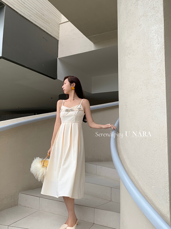 New year in early spring! [u Nara] heavy industry sling versatile dress 81066# WPL