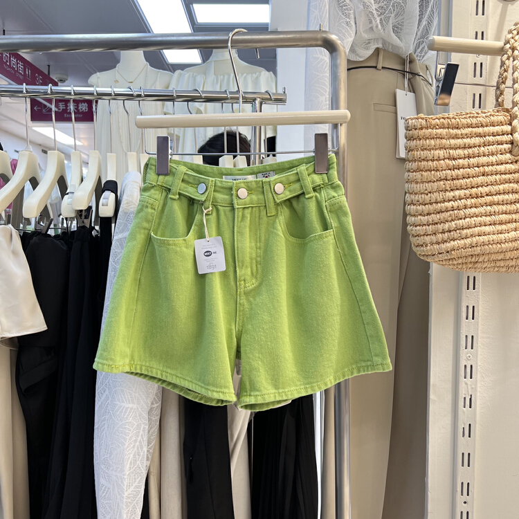[meet me] fashion small fresh foreign style denim shorts 61265# ll
