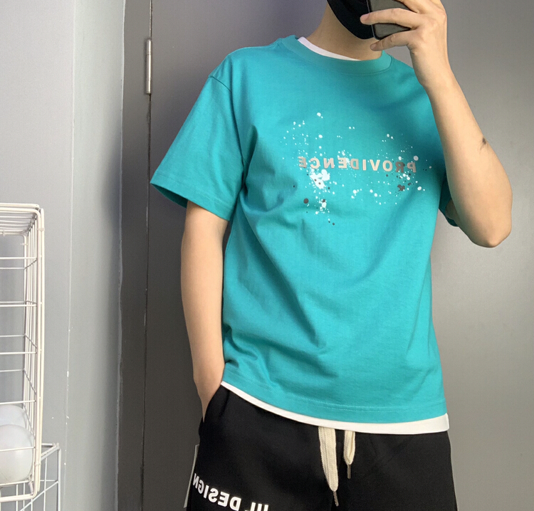 "Han style" simple atmosphere Joker fashion short sleeve T-shirt 709 0# ZZL