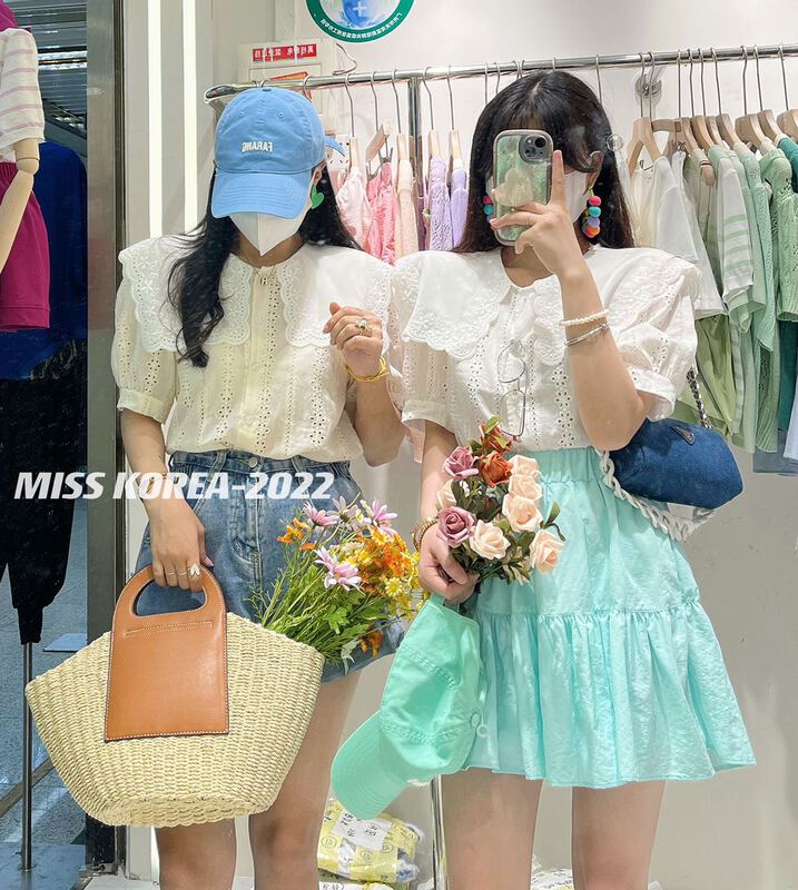 [Miss Korea] small, fresh, fashionable and versatile shirt (excluding matching) 6661# HBx