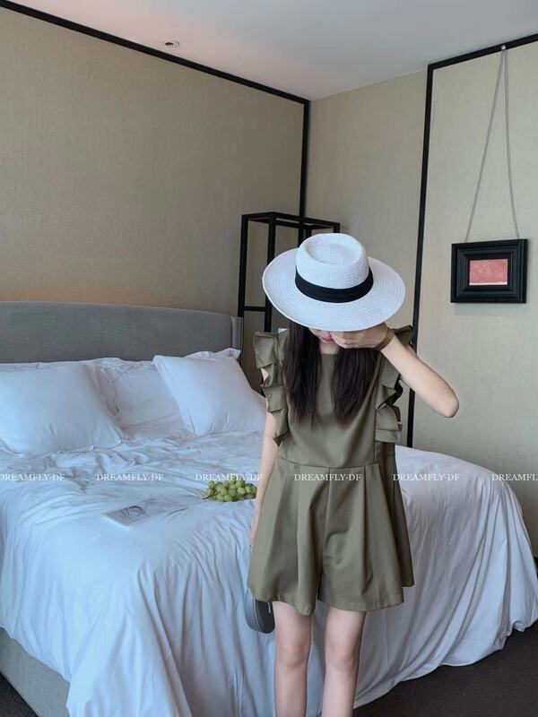 [dream fly] casual and comfortable flying sleeve Jumpsuit 61232# XJ