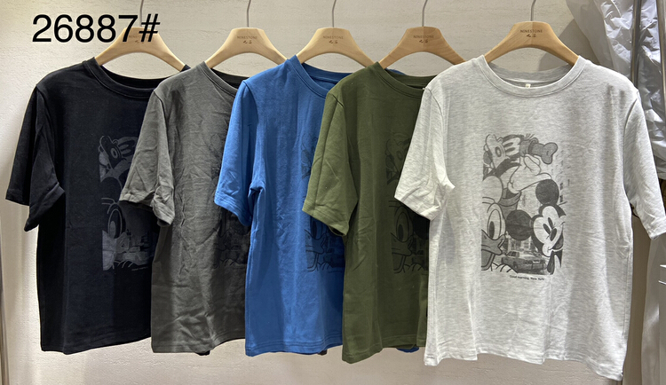 Original price 43.99! Sim1017 [ninestone nine stones] Japanese casual and versatile Mickey short sleeve T-shirt 26887# XYY