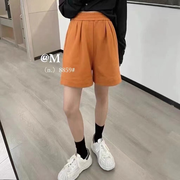 [big M family] elastic waist Korean pure color casual shorts 8859# WTT