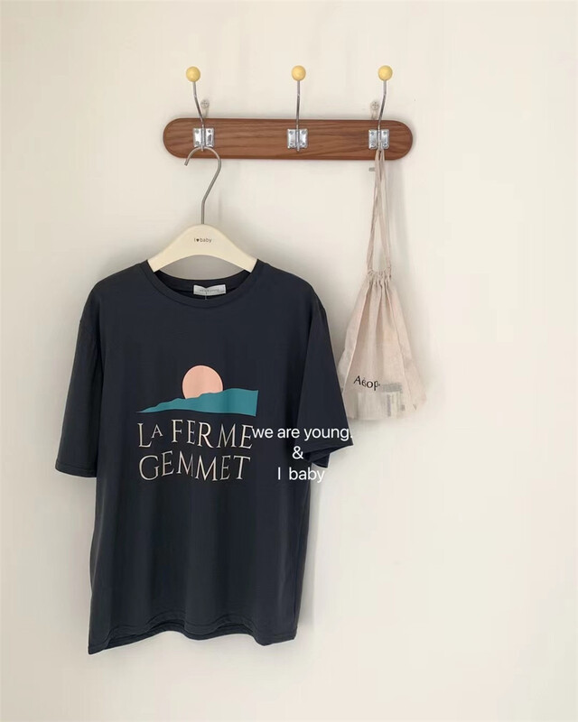 New in early summer! [we are young] Korean ins letter round neck short sleeve T-shirt 063# zxx