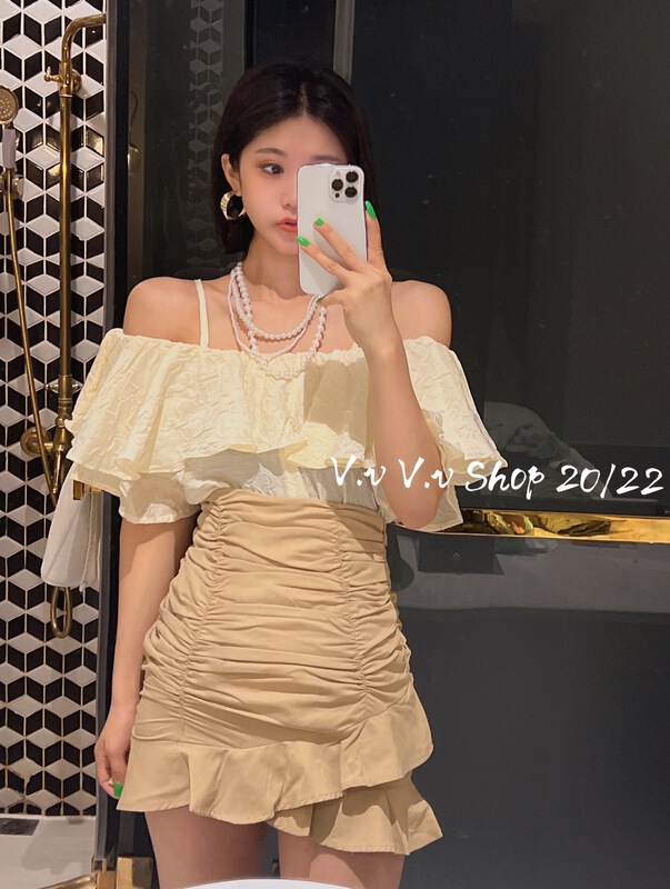 [v.v] sexy temperament wrinkled hip wrapped fishtail skirt 7099# cqw
