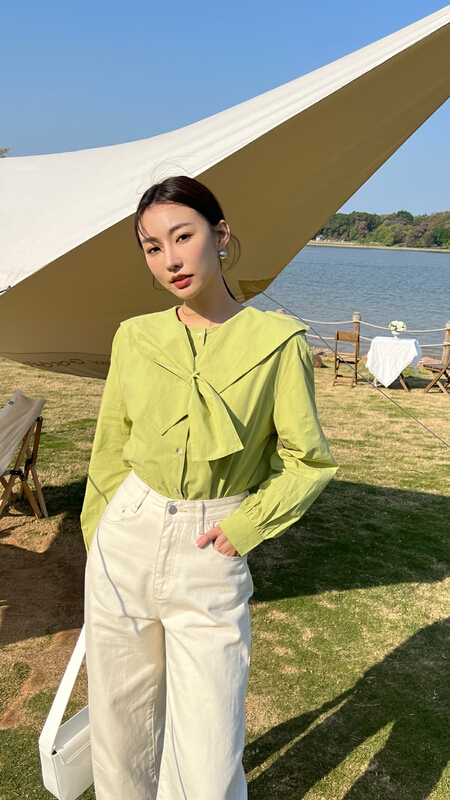 早春上新!【TEXTURE SENCE】減齡方領純色襯衫  MNC713#  CLS